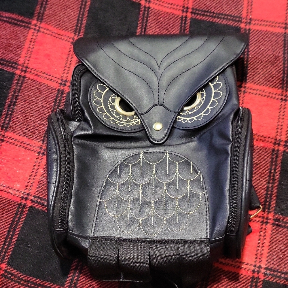 Black Owl Design Men's Bag